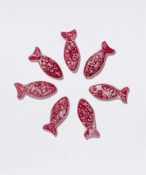 Sour Blackberry Fish Gummies