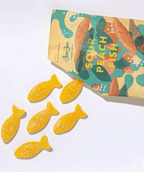 Sour Peach Fish Gummies