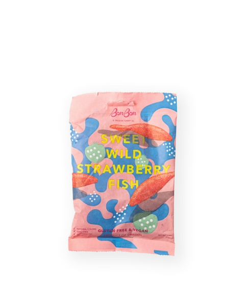 Sweet Wild Strawberry Fish Gummies