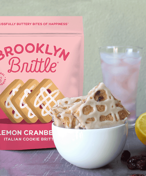 Italian  Cookie Brittle - Lemon Cranberry