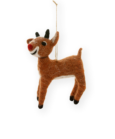 Wooly Rudolph Ornament
