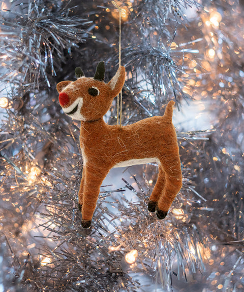 Wooly Rudolph Ornament