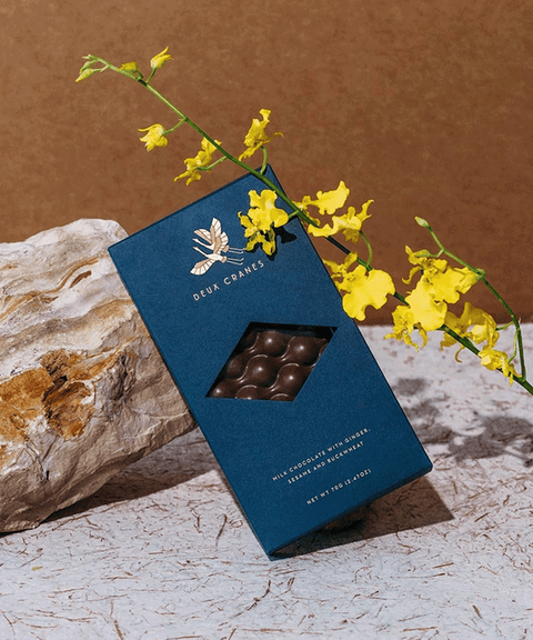 Milk Chocolate, Ginger, Sesame & Buckwheat