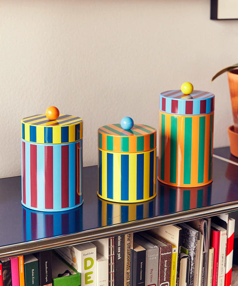 Medium Striped Canister