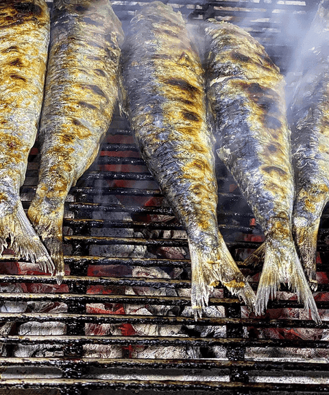 Chargrilled Sardines in Spicy Escabeche Sauce