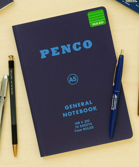 Soft Cover A5 Ruled Notebook - Navy