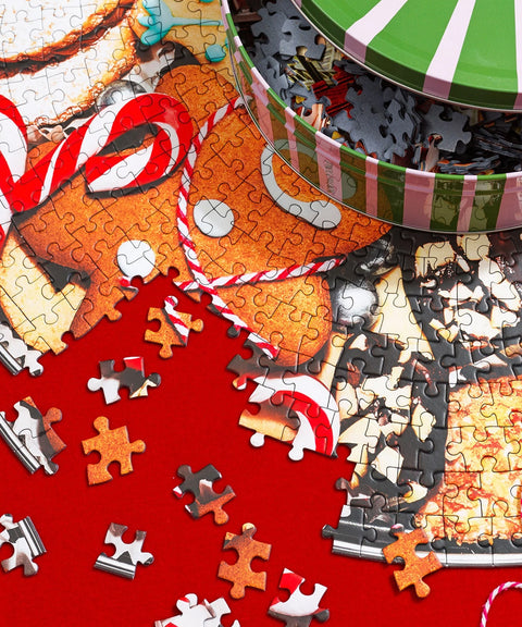 Holiday Cookie Tin Puzzle