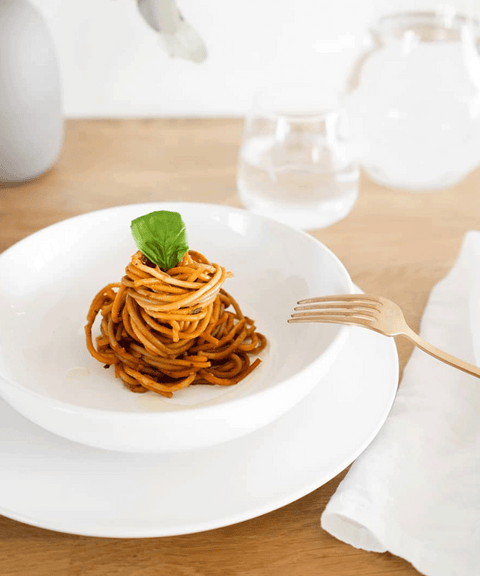 Spaghetti with Porcini & Tomato