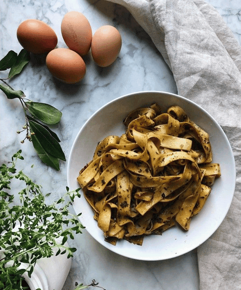 Pappardelle with Porcini & Truffle Oil