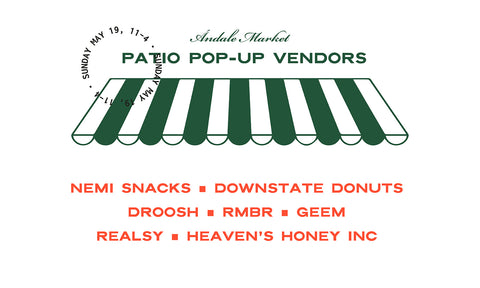 Sunday: Patio pop-up for Foxtrot & Dom's vendors, round 1