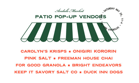 Saturday: Patio pop-up for Foxtrot & Dom's vendors, round 2