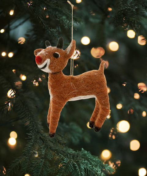 Wooly Rudolph Ornament