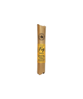 Hellenic Farms Fig Salami with orange zest and pepper, wrapped in kraft paper with an orange label.