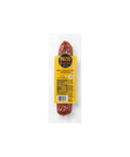 Inizio Meats Mama Teresa’s Mild Soppressata in a clear package with a yellow and black label.