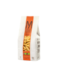 A bag of Mancini Pastifico Agricolo penne pasta with a clear window revealing pasta inside.