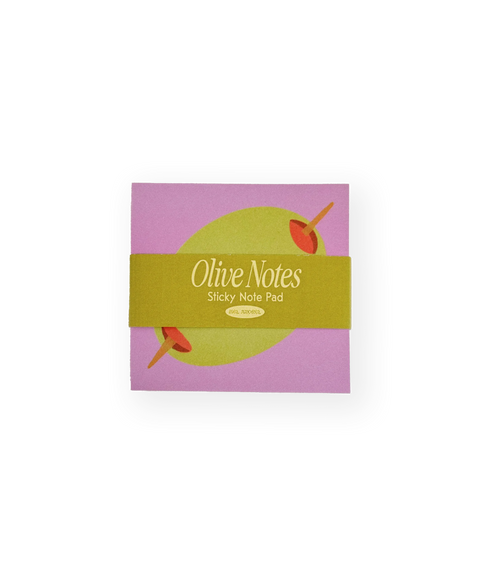 Olive Sticky Notes - Pink