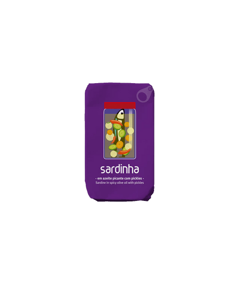 Sardines in Spicy Olive Oil & Pickles